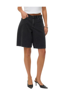 Bermuda jeans NERO
