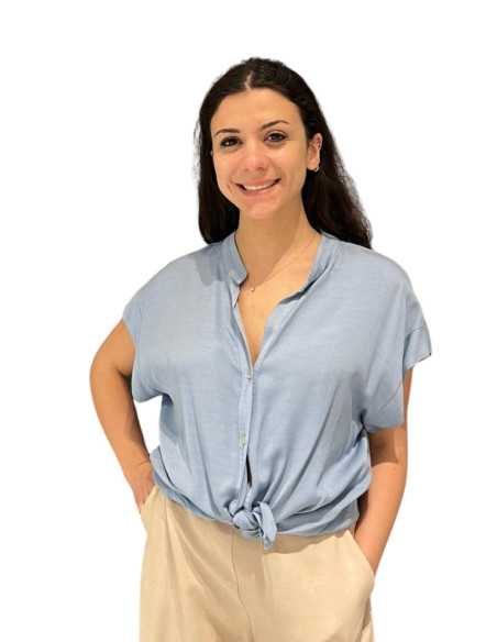 Camicia Color Cielo Zahjr