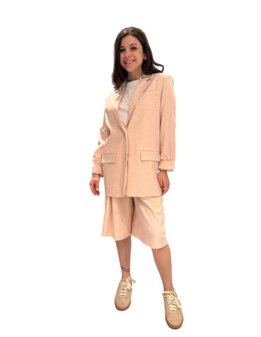 Blazer Oversized Rosa Antico Monopetto - Vero Moda