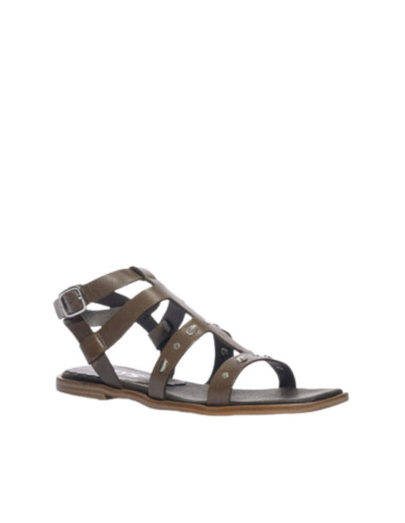 Sandalo Basso Multifascia con Borchie Moro Keys | Glamour Shop