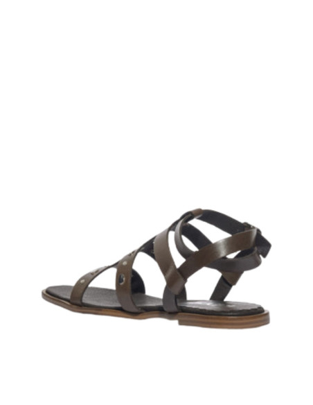 Sandalo Basso Multifascia con Borchie Moro Keys | Glamour Shop