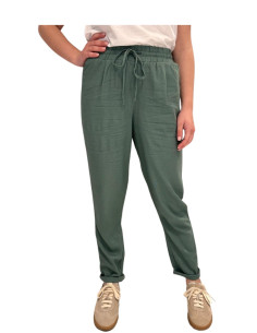 Pantalone gamba stretta MILITARE
