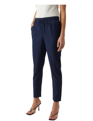 Pantalone Blu Navy Slim Fit in Lino