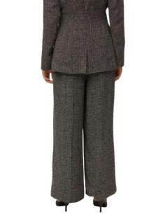 Pantalone wide leg tweed