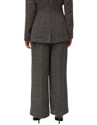 Pantalone wide leg tweed