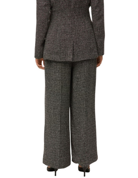 Pantalone wide leg tweed