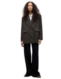 Cappa corta spigata oversized