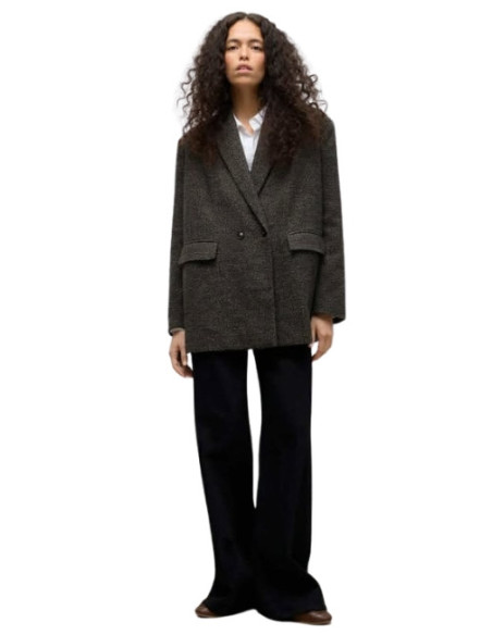 Cappa corta spigata oversized