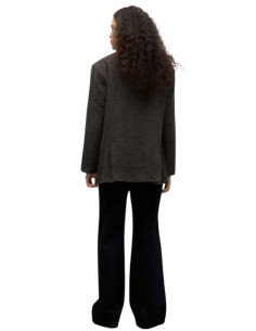 Cappa corta spigata oversized