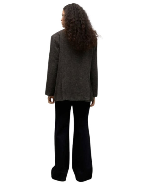 Cappa corta spigata oversized
