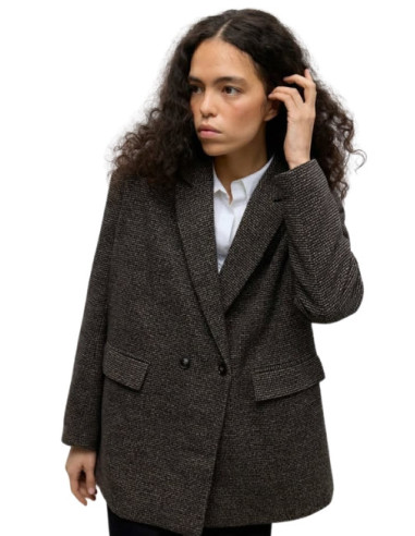 Cappa corta spigata oversized