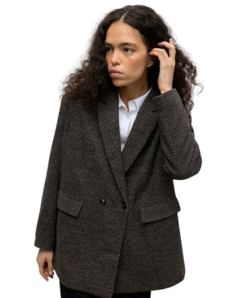 Cappa corta spigata oversized
