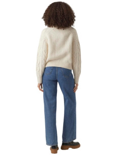 Maglione ampio trecce