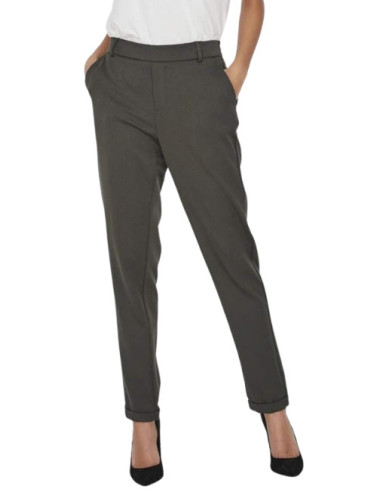 Pantalone elastico vita gamba dritta