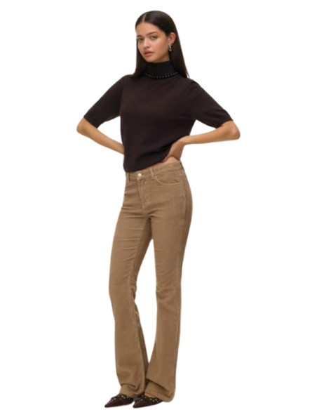 Pantalone a zampa velluto a coste