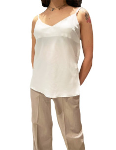 top mod doppio scollo V,top donna,glamour