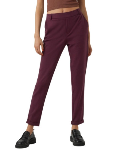 Pantalone elastico gamba dritta BORDEAUX