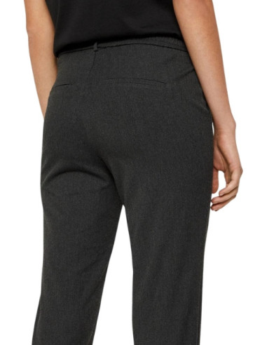 Pantalone gamba dritta elastico vita