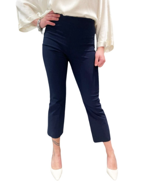 Pantalone elasticizzato gamba dritta