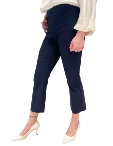 Pantalone elasticizzato gamba dritta
