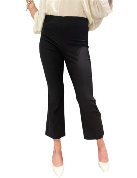 Pantalone elasticizzato gamba dritta