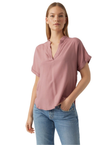 Blusa manica corta scollo a V coreana,blusa donna,glamour negozio vendita on line