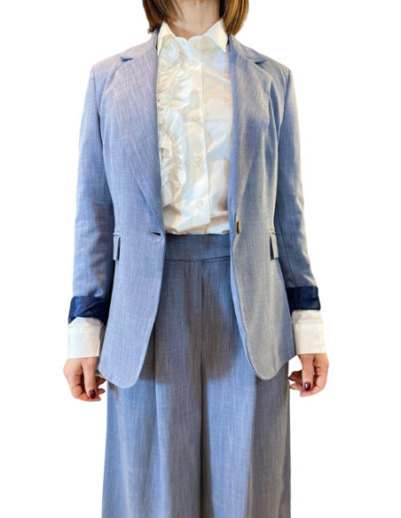 Giacca tessuto oxford,giacca donna,glamour