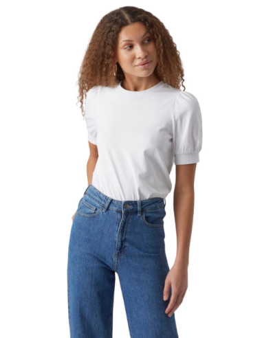 T-shirt manica palloncino cotone VERO MODA,t-shirt donna,glamour