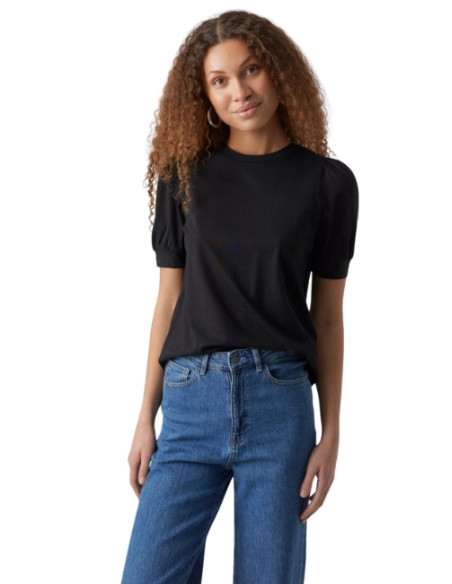 T-shirt manica palloncino cotone VERO MODA,t-shirt donna,glamour