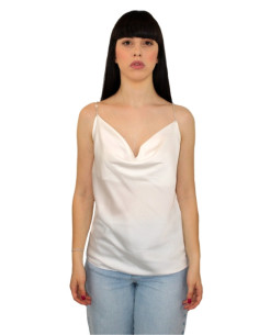 Top strass scollo cascata,top donna,glamour