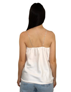 Top strass scollo cascata