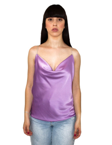 Top strass scollo cascata,top donna,glamour