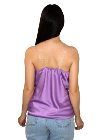 Top strass scollo cascata,top donna,glamour