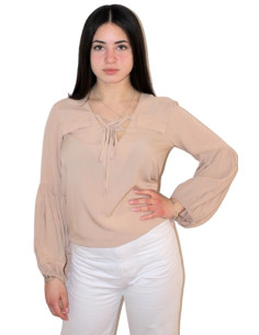 Camicia stringa frontale Think,camicia donna,glamour