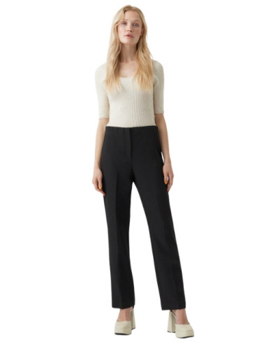 Pantalone dritto elastico interno,pantalone donna,glamour
