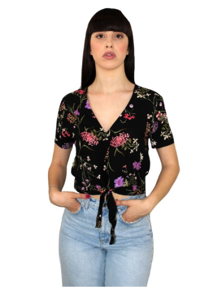 Top nodo manica corta fantasia,top donna,glamour