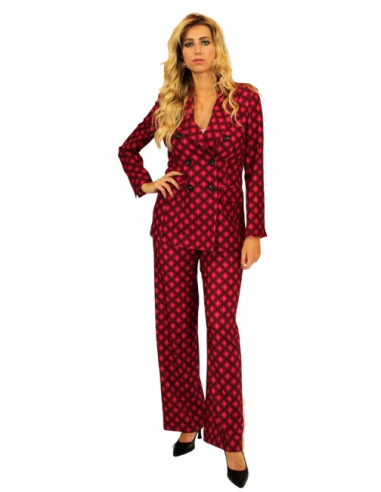 Pantapalazzo fantasia retrò,pantalone donna,glamour