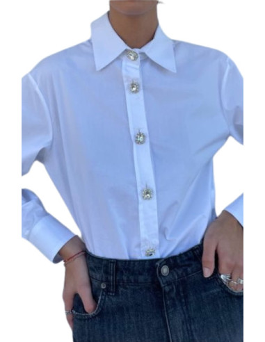 Camicia bottoni gioiello mod.c5836
