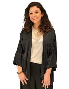 Kimono satin NERO