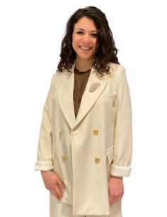 Blazer Rigo Lurex Color Latte Motel