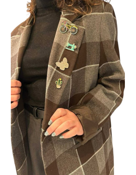 Blazer monopetto quadroni - bicicletta