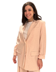 Blazer Oversized Rosa Antico Monopetto - Vero Moda