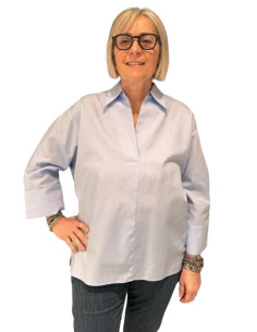 Camicia Donna Oxford E. MIRO Oversize in Cotone con...