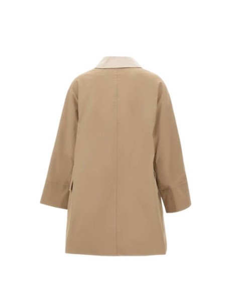Trench Donna Sabbia Doppiopetto | Elegante in Gabardine