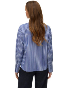 Camicia rigata con fiocco