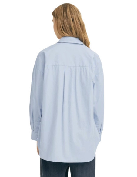 Camicia Oversize Celeste Donna ICHI | Popeline Cotone