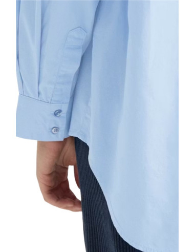 Camicia Oversize Celeste Donna ICHI | Popeline Cotone