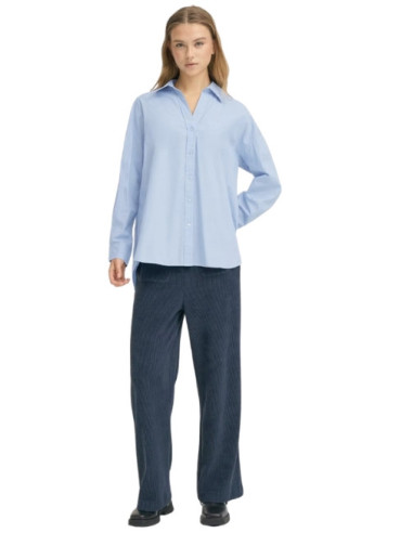 Camicia Oversize Celeste Donna ICHI | Popeline Cotone
