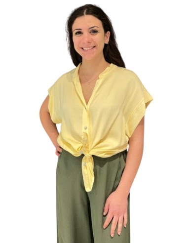 Camicia Color Giallo Zahjr
