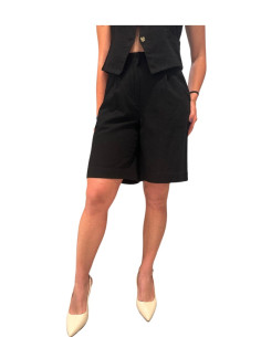 Bermuda Relaxed Fit in Misto Lino
